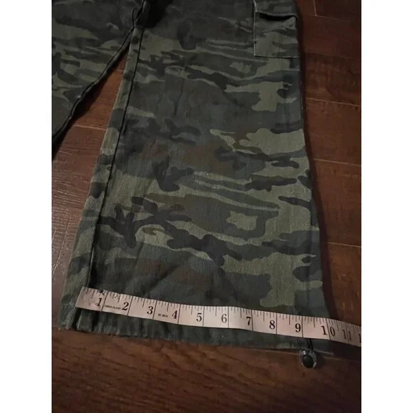 Mens Y2K Camouflage Cargo Pants Elastic Waist Drawstring100% Cotton Size Large - Picture 11 of 12
